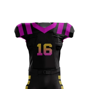 2025 meilleure vente taux réglable uniforme de Football américain usine directe nouveau modèle hauts respirant 100% Polyester uni - Product Image 4