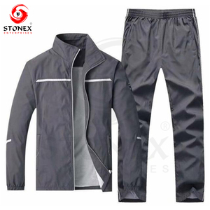 Winter Mens Sweatpants and Hoodie Set 1 Piece Eco-Friendly Breathable <b>Polyester</b>/Cotton Tracksuit OEM Flared <b>Joggers</b> - Product Image 4