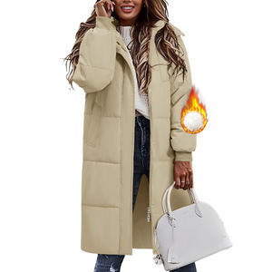 Parka larga de Invierno para mujer, chaqueta transpirable, acolchada, cálida, gruesa, abrigos para mujer, Parka, chaquetas para mujer - Product Image 5