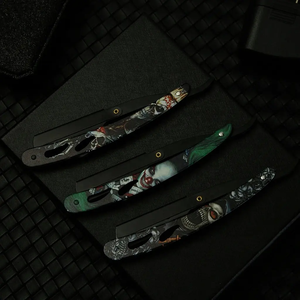 Navaja de Afeitar Profesional de Alta Calidad, Acero Inoxidable, Cuchillas de un Solo Filo, para Hombre - Product Image 5