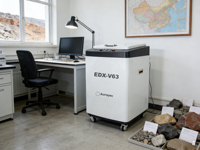 Aurispec Standlı EDX-V63 XRF Analizörü Süper Hızlı SDD Dedektör 50KV/2mA X-ışını Kaynağı Çimento Üretimi Kalite Kontrolü için
