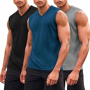 Wholesale OEM <b>Men's</b> Cotton Bodybuilding Tank Top Custom Gym Singlet Sleeveless <b>Training</b> <b>Vest</b> Fitness Muscle Apparel Bulk - Product Image 2