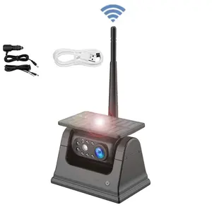 Mới nhất di động wifi năng lượng mặt trời-Powered không dây xe phía sau xem đảo ngược máy ảnh với nam châm được xây dựng trong pin với ứng dụng