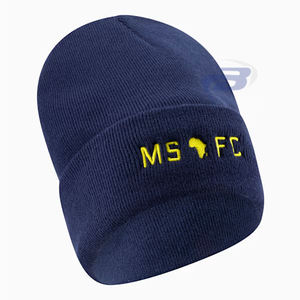 Gorro de Punto de Invierno Inspirado en el Jersey de Mamelodi Sundowns, Bordado en 3D, Transpirable, Impermeable, 100% Acrílico, Personalizado - Product Image 1