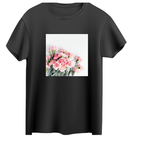 Camiseta básica de algodón personalizada para mujer, Tops cortos, cuello redondo, camiseta de Color sólido de 150 gramos con logotipo estampado personalizado para todas las estaciones - Product Image 3