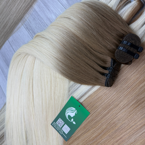 Extensiones de cabello humano de trama de máquina de ondas naturales de Color mejor vietnamita crudo personalizado con muestra gratis - Product Image 1