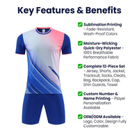 Camiseta de Fútbol Reversible Personalizada con Impresión Digital, Malla de Poliéster con Logotipo