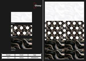 Azulejo de pared Exterior de 300x600mm mate 600X300 ceniza esmaltada al aire libre porcelana flor pared y suelo azulejo y azulejo de porcelana - Product Image 5