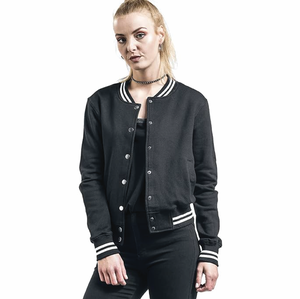 Custom Logo Woven Baseball Jacket | Wholesale Women's Varsity Jacket 100% Wool | <b>Windproof</b> Winter Outdoor College Style Street - Product Image 5