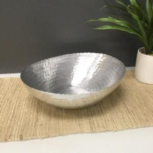 Luxury Premium <b>Steel</b> Serving <b>Bowl</b> for Parties with Handle & Antique Finish & Customized Shape & Eco-Friendly - Product Image 2