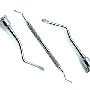 ที่ขูดกระดูกเครื่องมือทางทันตกรรมอุปกรณ์ทางทันตกรรมสำหรับใช้ทางการแพทย์ทำจากสเตนเลส - Product Image 1