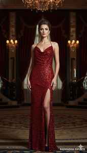 Robes de soirée à perles, épaules dénudées, manches longues, dernier design - Product Image 4