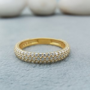 แหวนหมั้นเพชรโมอิส14K/18K รูปหัวใจสีทองสำหรับของขวัญสเตอร์ลิงรับประกันความพึงพอใจใน100% - Product Image 1