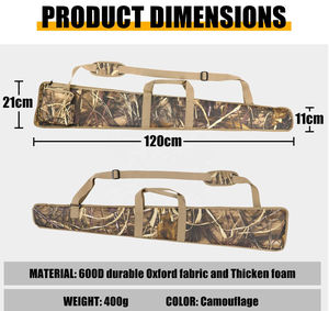 Bolsa Táctica para Pistola, Funda de Transporte Suave para Caza, Impermeable, Portátil, con Asa y Correa para Hombro, Camuflaje, Funda de Nailon 1000D, 20-36L - Product Image 6