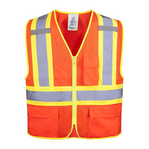 Vêtement de travail réfléchissant OEM, classe 1 ANSI, haute visibilité, gilet de sécurité imperméable, logo, prix d'usine, construction en maille respirante - Product Image 1