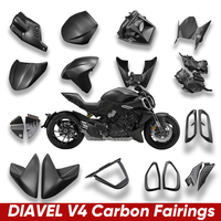 Carbonart Nuevo Carenado de Fibra de Carbono Real para Ducati Diavel V4 - Carrocería, Guardabarros, Paneles Laterales, Reemplazo/Reparación