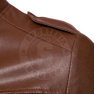 Chaqueta de Cuero para Hombre, Diseño Moderno 2026, Color Sólido, Estilo Urbano, Nueva Moda, Resistente al Viento, Chaqueta de Invierno - Product Image 4