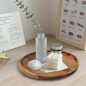 Bandeja de Madera Decorativa Hecha a Mano, Ecológica, Apta para Lavavajillas, para Cocinas, Salas de Estar, Resorts, Uso Flexible, Belleza Refinada - Product Image 1