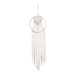 Atrapasueños de macramé de doble anillo, accesorios de sujeción para la casa especialmente diseñados para colgar en la pared, decoración, acabado Natural, gran oferta - Product Image 2