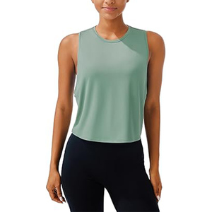 Ropa deportiva, camisetas sin mangas de talla grande más vendidas para mujer, camiseta sin mangas para correr para mujer personalizada con precio al por mayor - Product Image 2