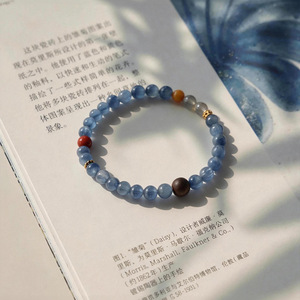 Bracelet en Quartz Clair Naturel, Obsidienne et Agate 6mm – Bijou Délicat de Guérison et de Protection en Cristal – Cadeau Spirituel – Vente en Gros pour Femmes - Product Image 2
