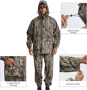 Traje Impermeable para Hombre - Ropa Impermeable para Hombre, Chaqueta Impermeable Ligera y Transpirable, Chaqueta y Pantalones Impermeables para Hombre - Product Image 2