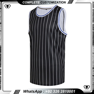ชุดบาสเก็ตบอลสีน้ำเงินเสื้อบาสเก็ตบอลดีไซน์ผู้เล่น - Product Image 2