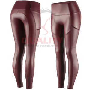 กางเกงรัดรูปสำหรับขี่ม้าสำหรับผู้หญิงเลกกิ้งเอวสูงมีความยืดหยุ่นดูดซับความชื้นแห้งเร็วพร้อมซิลิโคนเต็มที่นั่ง - Product Image 3