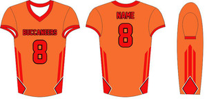 Camiseta de Fútbol Americano de los Buccaneers 2025, Sublimación Personalizada, 100% Poliéster, Antibacteriana, Absorbe la Humedad, Alta Calidad, Tela Twill Resistente al Desgaste - Product Image 2