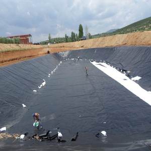 Revestimiento de estanque de Geomembrana de HDPE Espesor 0,75mm, 1mm, 1,5mm, 2mm Rollo de revestimiento de HDPE de Geomembrana de HDPE personalizado y moderno - Product Image 6