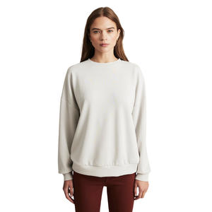 Women's Oversized Crewneck Polyester <b>Fleece</b> <b>Hoodie</b> Sweatshirt Breathable Knitted Casual Print Autumn Winter Plus Size Custom - Product Image 6