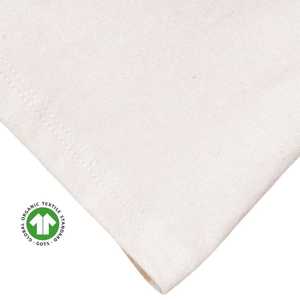 Women Organic Cotton Athletic <b>Shorts</b> - Natural Undyed, 5.4 oz Jersey, 6-Inch Inseam, Soft, Breathable, with <b>Stretch</b> Waistband - Product Image 3