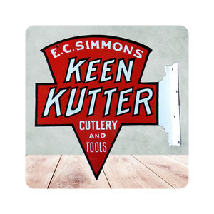 Décoration murale en métal émaillé personnalisée pour extérieur, style rétro vintage, modèle fabricant de broches, style rétro vintage - Product Image 3