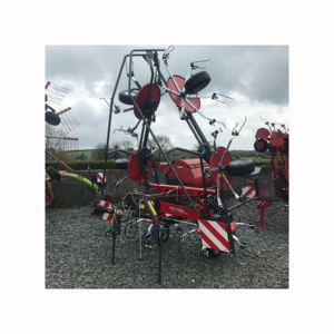 Tractor mounted Massey Ferguson tedder for hay crop drying adjustable tines heavy duty gearbox and long service <b>life</b> design - Product Image 6