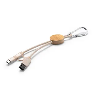 Cavo di Ricarica USB 4-in-1 Ecologico Adlson per Gadget Promozionali - Product Image 1