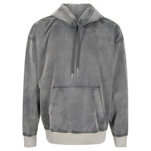 Sweats à capuche à manches longues délavés à l'acide de haute qualité pour hommes Meilleur vêtement de rue pour l'automne et l'hiver Haut respirant avec impression numérique - Product Image 5