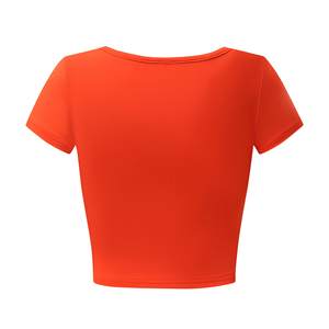 Camiseta Corta Ajustada para Mujer, Elástica y Cómoda - Product Image 4