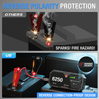 OEM Puissant Booster d'urgence portable 16000mAh 12V3400AMP pour voiture et moto, avec batterie lithium-ion polymère et grand écran intelligent