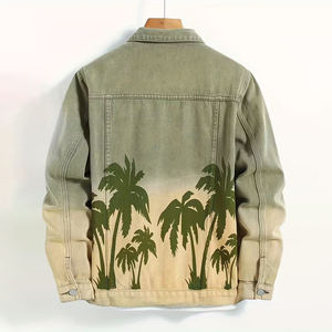 Vente en gros veste en jean de haute qualité pour hommes veste en jean surdimensionnée personnalisée veste en jean pour hommes livraison directe - Product Image 2