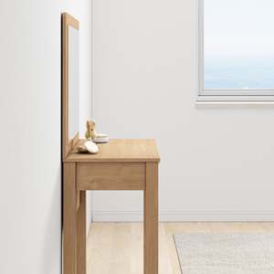 Scandinavian-Style Trani Dresser with Stool Solid Wood and MDF <b>Foldable</b> Bedroom Furniture French and European Design - Product Image 6