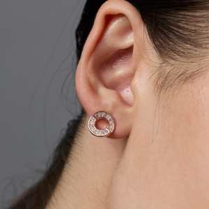 92.5 <b>Silver</b> <b>Stud</b> <b>Earrings</b> Geometric Design for Party 188370 - Product Image 3
