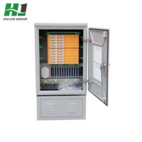 Boîtier de distribution de fibre optique extérieur FTTH 288 cœurs en acier inoxydable IP65, armoire de connexion croisée SMC avec garantie de 5 ans