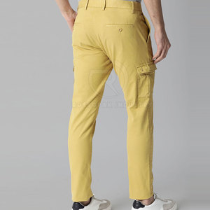 Pantalones cargo de lona de cintura media para hombre al mejor precio, ropa de calle ligera de algodón 100%, nuevo diseño para adultos, servicio OEM disponible - Product Image 2