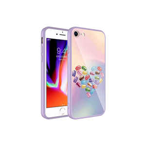 Coque en silicone liquide blanc à motifs, époxy rigide avec protection de l'appareil photo, antichoc pour iPhone 7 Plus - Modèle N°11 - Product Image 2
