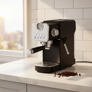 <span class=keywords><strong>Machine</strong></span> <span class=keywords><strong>à</strong></span> expresso semi-automatique <span class=keywords><strong>à</strong></span> boutons mécaniques avec manomètre 20 bars, cafetière italienne pour la maison avec mousseur <span class=keywords><strong>à</strong></span> lait - Product Image 3