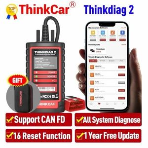 Rinku motorlar Thinkdiag 2 araba tarayıcı profesyonel <span class=keywords><strong>Bluetooth</strong></span> OBD2 teşhis aracı tam sistem tarama ECU kodlama ve servis sıfırlama - Product Image 2