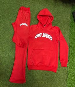 Ensemble sweat-shirt et jogging unisexe personnalisé, écologique, respirant, de qualité supérieure, imprimé uni, coupe-vent en polaire, à capuche, pour l'hiver - Product Image 4