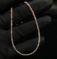 Perles de pierre facettées en diamant rouge naturel 100% rare, forme Rondelle, 1,8-2,4 mm, faites à la main pour la création de bijoux personnalisés, vente en gros