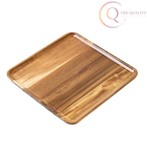 ถาดเสิร์ฟไม้ทำมือ ลายไม้ธรรมชาติ สีสันปรับแต่งได้ ทนทาน สำหรับรอมฎอน ใช้ตกแต่งและใช้งานได้จริง เหมาะสำหรับบ้าน โรงแรม ร้านอาหาร - Product Image 6