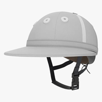 Casque de polo pour une tête d'équitation sûre Casques de polo de haute qualité en sergé de coton de sécurité Stock prêt à vendre